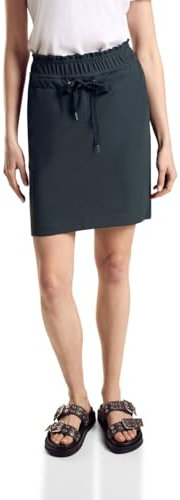 STREET ONE Damen A361496 Rock mit Tunnelzug, cool Vintage Green, 36