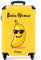 NoBoringSuitcases.com Kinderkoffer, Reisekoffer Personalisiert, Koffer Kinder, Hartschalenkoffer, Reisetasche Kinder, Kinder Koffer mit Rollen, Trolley Handgepäck 55x40x20 cm (Banane - Gelb)