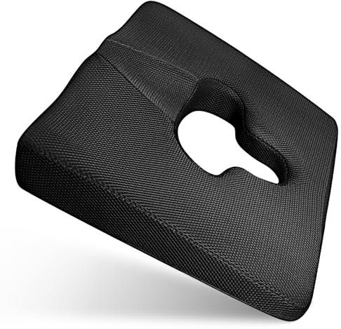 ACJRYO Bettwundkissen für Hintern mit abnehmbarem und waschbarem schwarzem Bezug, Anti-Dekubitus-Kissen, Steißbein-Schmerzlinderungskissen, Bettwundkissen, für Bettlägerige, postoperative, sitzende