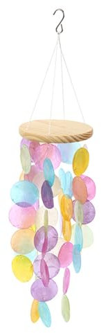 DSDGVDFBV Multi Colored, Traumfänger Windspiel Aus Perlmutt, Bunt Schale Glockenspiel Windspiele Fensterschmuck Ornamente Anhänger Gartendeko Für Fenster Zimmer Outdoor Terrasse