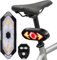 E Scooter Blinker,LED Scooter Blinker/Rücklicht,Blinker E Scooter,Rücklicht E Scooter,Blinker für E-Scooter,Rücklicht Blinker 5 Modi USB wiederaufladbare für E-Scooter,Einfach zu Montieren