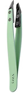 Vitry Pince à épiler couleur mors biais céramique vert pale