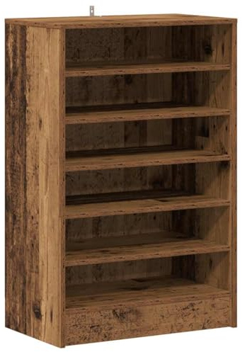vidaXL Schuhschrank Altholz-Optik 60x35x92 cm Holzwerkstoff
