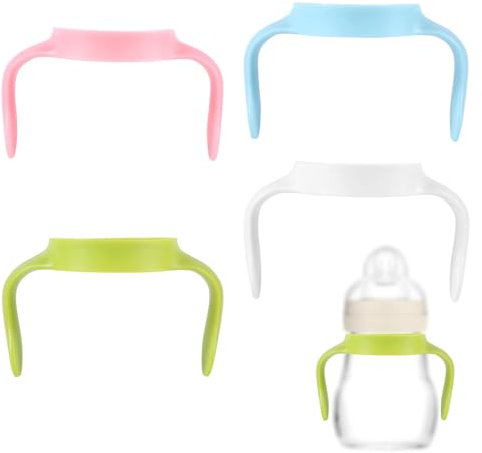 4St Flaschengriffe Baby Kompatibel mit Mam Flaschen, Flaschenhalter für Babys Selbstfütterung Flaschenzubehör für Babys Bringt Dem Baby Bei Seine Eigenen Flaschen zu Halten