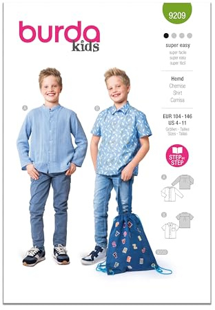 Burda Style Sewing Pattern B9209 Children's Shirt