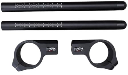 avdb-moto Paar Stummellenker Standard kompatibel mit APRILIA RSV 1000 R 2001-08, DUCATI Multistrada 1200 S 2012, ZX7R 1996-2003, ZX9R 1994-97, SUZUKI GSXR1100 1990-92 (Schwarz Matt - Schwarz Matt)