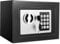 EOXCIIU 6.6L Digital Steel Safe, Safe Boxes for Home Use, Electronic Security Home Office Money Cash Safety Box With 2 keys, Wall Safes 230mmx170mmx170mm-Black