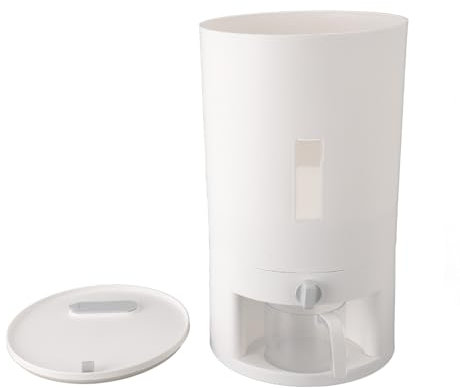 Cereal Dispenser Cube, Sumped Dispension Despensation Despensation Sumped Selled Rice Storage Container (Large for <50KG Dog 200x130x65mm)