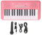 Tastiera Elettronica 32 Chiave, 32 Chiave Digital Piano 32 Tastiera Portatile con 16 Toni 10 Rhythms DEMO Songs Registrazione di Riproduzione per i Bambini per Principianti (rosso fragola)