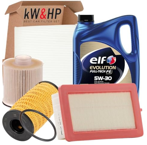 KIT TAGLIANDO 4 FILTRI MANUTENZIONE PER CAPTUR II CLIO V 1.5 DCI CON OLIO MOTORE ORIGINALE 5 LITRI 5W30