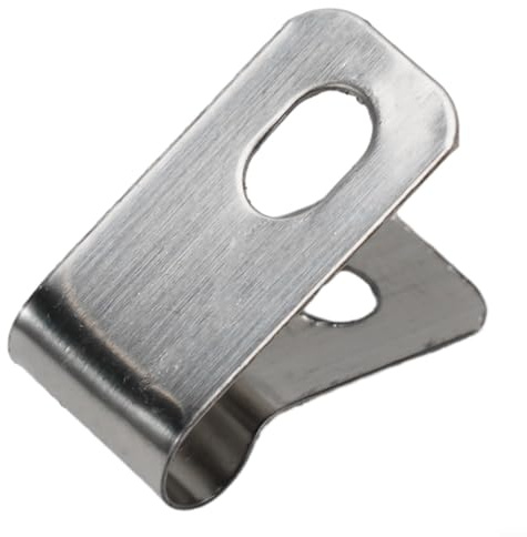 Landwirtschaftliche Zaun-Drahtklemmen aus Edelstahl, robuste Befestigungsclips zur Befestigung von Drahtzäunen an Holz, Metall oder Vinyl-Zaunpfosten (Aluminiummaterial: 100 Clips + 100 Schrauben)