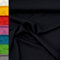 MAGAM-Stoffe 1m Mara Universal-Stoff uni Blickdicht Knitterarm Kostüm Tischdecken Dekostoff (24. Schwarz)