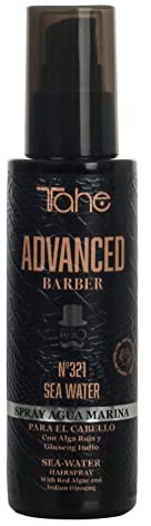 Tahe Advanced Barber Spray capillaire d'eau de mer N°321 Sea Water Advanced Barber pour un look libre et flexible, 100 ml