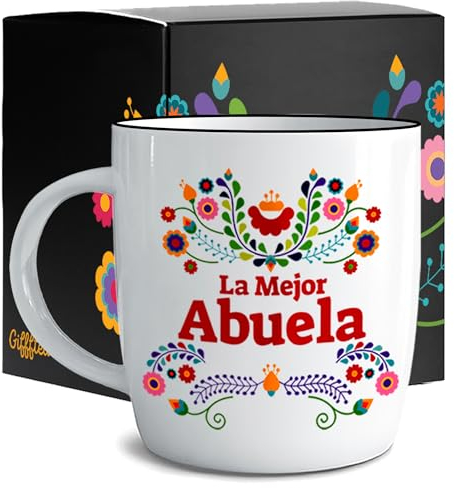 Triple Gifffted La Mejor Abuela - Taza de café, las mejores ideas de regalos para abuela en español para Navidad, Día de la Madre, Navidad, cumpleaños, regalos para Abuelita, Día de las Madres, taza