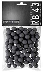 T4E Paintball Kugeln RUB 43, Munition Kaliber .43 0,75g 100 Stück, Rubberballs, schwarz