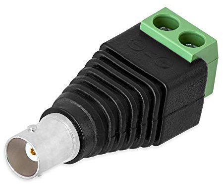 1x BNC Buchse Terminalblock 2-Pin Schraubklemmen Adapter Kabel Verbinder Universal