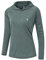 donhobo Damen Laufshirt Langarm Funktionsshirt Workout Oberteil Gym Sport Running Shirt Top (Cyan, L)