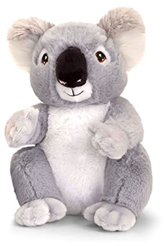 tachi Plüschtier Koala 18 cm, Sitzender Kuscheltier Teddy, Weiches Stofftier Beuteltier grau