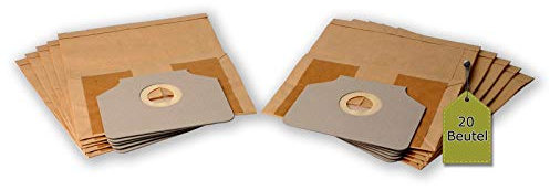 Lot de 20 sacs d'aspirateur compatibles avec ELECTROLUX Z 810... 870 Dolphin, 20 sacs d'aspirateur + 4 micro-filtres similaires aux sacs d'aspirateur Electrolux E 13, P 40, P 41