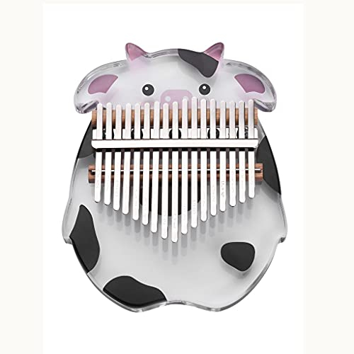 17 Tasten Kristall Kalimba Daumenklavier Süßes Acryl Kalimba mit Aufbewahrungskoffer Stimmhammer für Kinder Erwachsene Anfänger