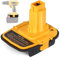 Adaptateur DM18D DCA1820 avec USB pour Dewalt 20V/18V Milwaukee M18 18V Lithium Batterie convertisseur pour Dewalt 18V NiCad & NiMh Batterie Outil