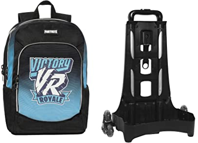 Panini Fortnite Rucksack Org. C/Trolley Stacc. New Sporty Victory Gepäck Koffer Unisex Kinder Und Jugendliche, Marineblau, L, Marineblau, 55x33x23 Centimeters, Rucksack