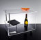 Slato Ron ï Dreistöckiger Rolltisch für Wohnzimmer, Sofatisch, Couchtisch, modernes Design, Kristall-Acryl, transparent, hergestellt in Italien