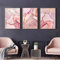OTURRI Rosa Lila Gold Marmor Poster und Kunstdrucke Leinwand Bild Abstrakte Goldene Wand Bilder Nordische Wandbilder Wohnzimmer Dekor 50x70cmx3 Ungerahmt