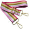 Verstellbarer Schultergurt Tasche Pink Streifen, Taschengurte zum Wechseln, Taschengurt Breit mit Karabiner Gold, 80-130 cm Tragegurt Tasche für Damen Schultertaschen, Moderne Handtasche, 3.8cm, 610