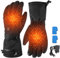 SKJJL Beheizbare Handschuhe für Herren Damen, Wiederaufladbare Beheizte Handschuhe mit 2x4000mAh Wiederaufladbare Akkus, wasserdichte Touchscreen Handschuhe für Winter Motorrad Radfahren Skifahren