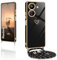 XCYYOO Coque pour Xiaomi Redmi 13C 4G avec Cordon de Collier,Coque avec Collier Housse Silicone avec Motif Coeur d'amour Mignon Étui Antichoc avec Cordon Réglable Cover pour Xiaomi Redmi 13C 4G,Noir