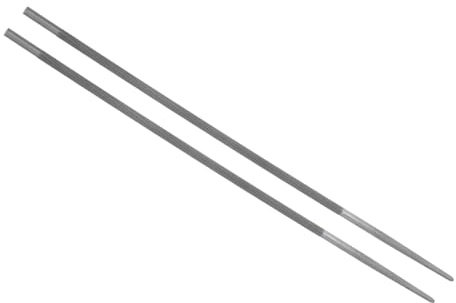 CoCud Chainsaw File, 11/64 File Teeth 9.65 Total Length, High Carbon Steel Double Cut Sharpener - (Applications: for Object Repair), 2-Pieces