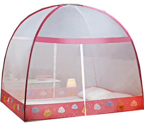 CUTTE Mosquito Netz Fliegennetz Moskitoschutz Doppelbetten Outdoor Camping Insekte Faltbares Bett-Moskitonetz für Zuhause Auch Auf Der Reise,05,1.2m