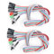 Yisanba 2-Pack ATX PC Power Switch Cable Set - On/Off Reset HDD LED Buttons w/Red Green Lights, 55cm Front Panel Connectors for Desktop Motherboard