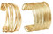 JENCVNL 2 Stück Gold Manschette Armreif für Damen, Gold Offen Armreif Breiter Armbänder Armreife für Damen Mädchen (Golden Set 2)