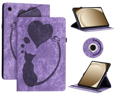 AsWant Custodia per Samsung Galaxy Tab A9 Plus 11 Pollici 2023 SM-X210/ X215/ X216 - Custodia Pelle ultra sottile con Magnetica Protettiva Cover Galaxy Tab A9 Plus (Viola)