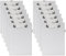 Srvnpioy Lot de 12 Porte-bloc DIN A5, Tableau d'écriture A5, avec Boucle pour Stylo et Boucle de Suspension Rétractable (Gris)