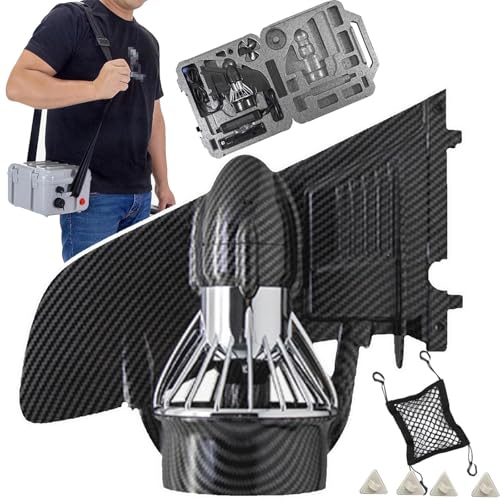 aromaoveite 24V Elektrisches Motorisiertes Finnen-Surfbrett, 6–8 Km/H,380W Elektrischer Surfbrett-Flossenpropeller Mit BüRstenlosem Motor, Jet-Angetriebenes Surfbrett, Kabellose Fernbedienung,Black