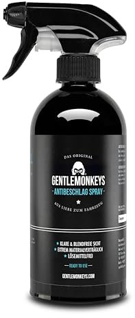 GENTLEMONKEYS Antibeschlag-Spray (500ml) • Antibeschlagspray für Autoscheiben, Glas- & Kunststoffscheiben, Brillen und mehr • Für langanhaltenden Beschlagschutz • Antibeschlagspray Auto