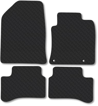 Kia Xceed (2022+) [Plug-in Hybrid] 5mm Rubber Car Mats | Heavy Duty Rubber Tailored Fit Floor Mats Full Coverage Durable Waterproof Accessories Easy Clean Anti Slip Made in the UK