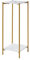 nozama Tall Side Table,Small Coffee Table,Small Side Table,Metal Plant Stand Indoor,2 Tier Round Flower Stand (2 Tier White 30x30x90cm, Pack 1)