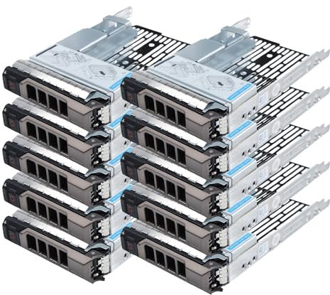 Heretom F238F 0F238F F238F Lot de 10 cadres de disque dur SAS SATA 3,5 pour Dell Poweredge F238F+9W8C4