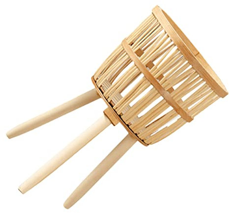 Toyvian Cesta De Flores De Bambú Patas De Apoyo Hogar Soporte para Macetas Contenedor para Macetas De Bambú para Decoración De Salón