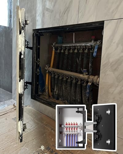 Elitix Trampilla Pladur Panel de Acceso Oculto para Azulejos de 25x25 30x30 40x40 60x60 cm, Puerta de Inspección Metalica para Baño y Ducha, Escotilla de Inspección para Pared.(500x500mm/20x20in)