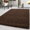 Teppium Moderner Hochflor Teppich Wohnzimmer 200x300 (200 x 290 cm) Braun - Shaggy Flauschiger Teppich, Extra Weich, Pflegeleicht und Einfarbig - für Schlafzimmer, Küche und Esszimmer