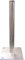 Loops 2' x 2” Satellite Mast Ground/Patio Base Plate Mount–Galvanised Pole Stand Aerial Dish – Heavy-Duty Bracket – Camping/Patio
