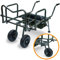 g8ds® XXL Angel Trolley Metall Karpfen Transportwagen Transportkarre Barrow Tacklekarre Karpfen Rod Pod für 3 Ruten