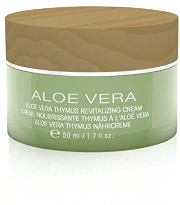Aloe Vera Thymus Nährcreme 50ml; être belle Cosmetics; reichhaltige Pflege für sehr trockene Haut; Schuppenflechte, Neurodermitis; Ekzemen