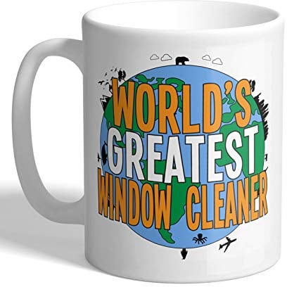 I Love Mugs - World's Greatest Window Cleaner - Mug, Ceramic, 11fl.oz.