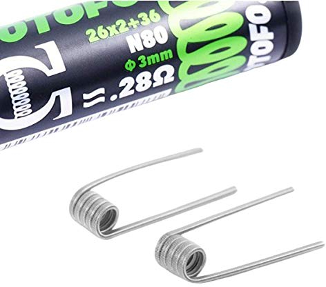 Wotofo Dual Core Fused Clapton N80 Draht 3mm - 0.28ohm Silber Metall Vaping Wire Elektronikdraht